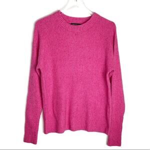 Nwot Something Navy Speckled Pink Crewneck Sweater XS